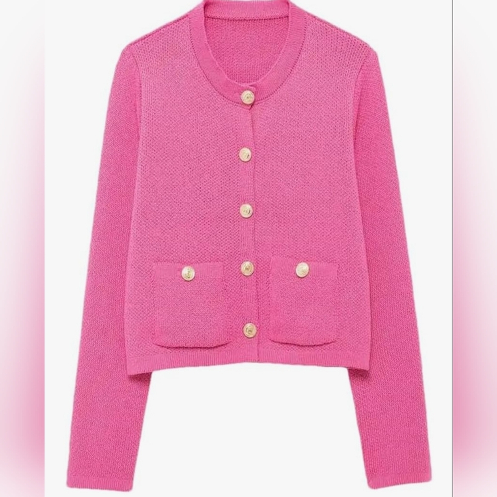 Cardigan Knitted Sweater S. Small